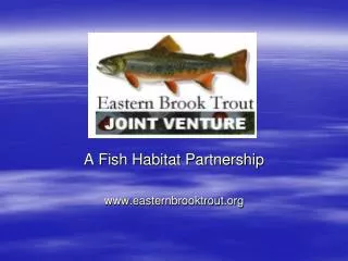 A Fish Habitat Partnership easternbrooktrout