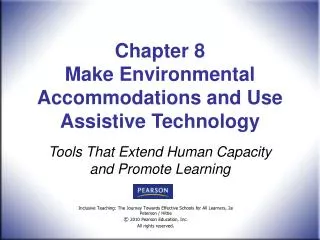 Chapter 8 Make Environmental Accommodations and Use Assistive Technology