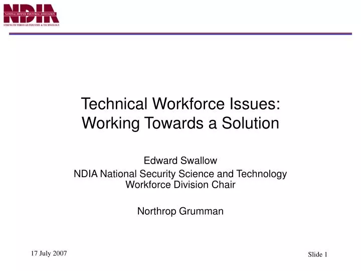 technical workforce issues working towards a solution