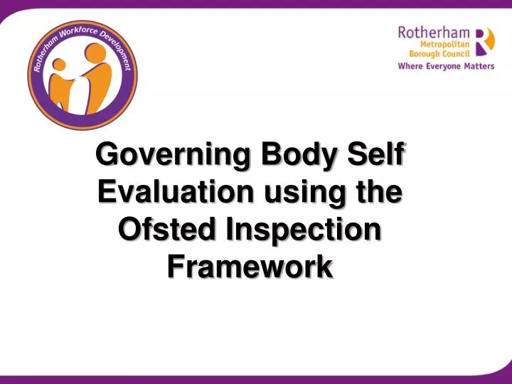 governing body self evaluation using the ofsted inspection framework