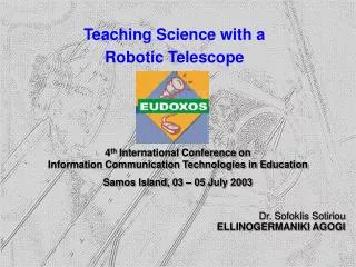 Teaching Science with a Robotic Telescope