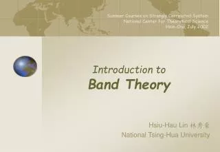 Introduction to Band Theory