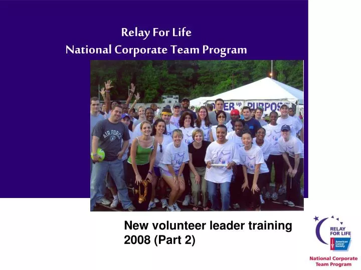 relay for life national corporate team program