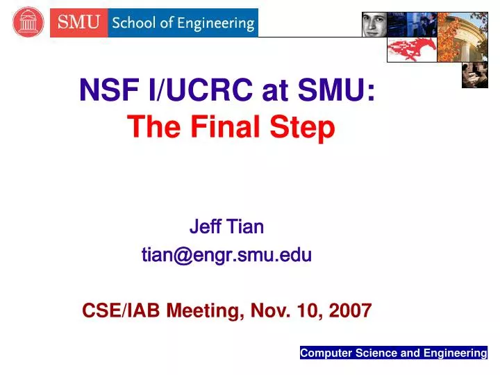 nsf i ucrc at smu the final step
