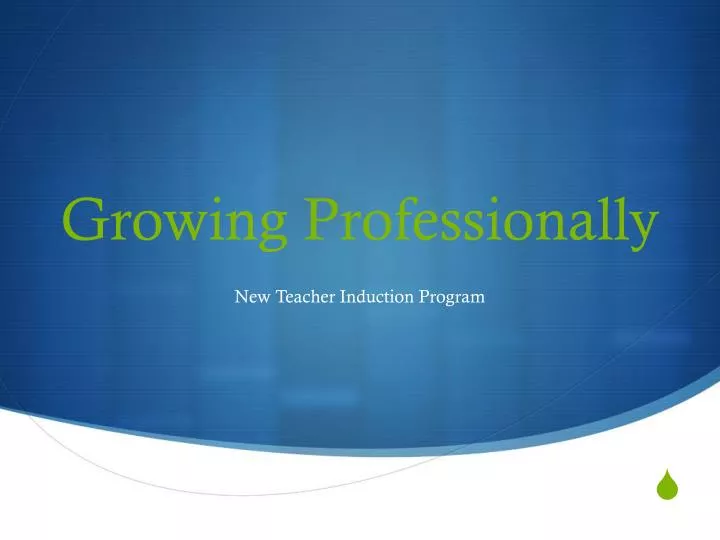 growing professionally