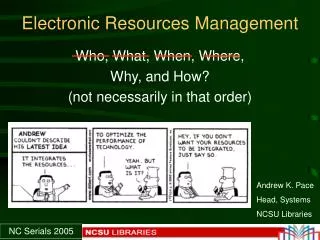 Electronic Resources Management