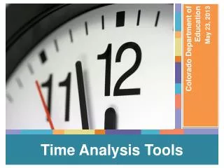 Time Analysis Tools