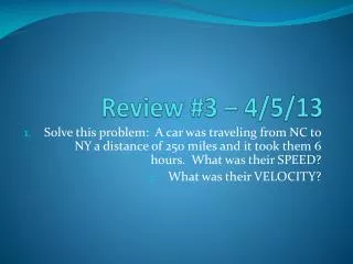review 3 4 5 13