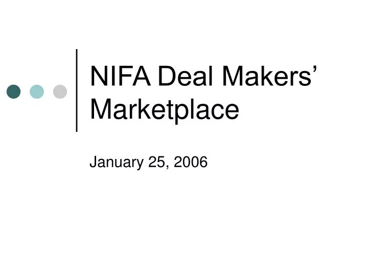 nifa deal makers marketplace