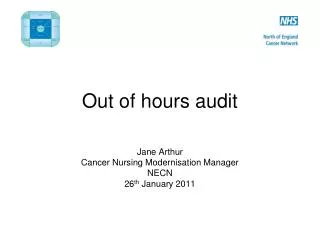 Out of hours audit