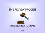 THE REVIEW PROCESS - slide 1