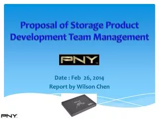 Proposal of Storage Product Development Team Management