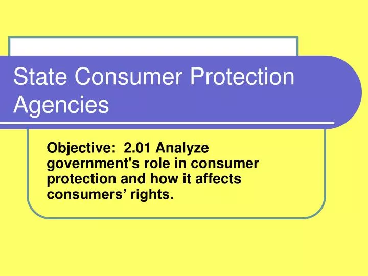 state consumer protection agencies