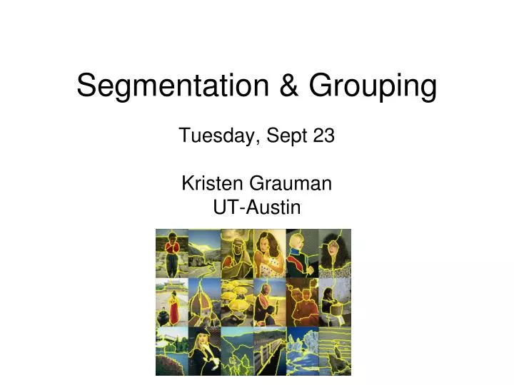 segmentation grouping