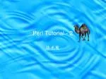 Perl Tutorial - 2 - slide 1