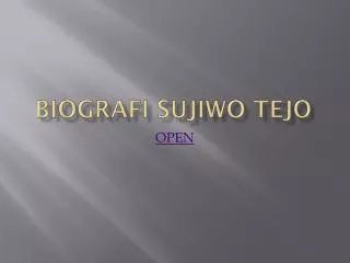biografi sujiwo tejo
