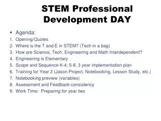 STEM Professional Development DAY