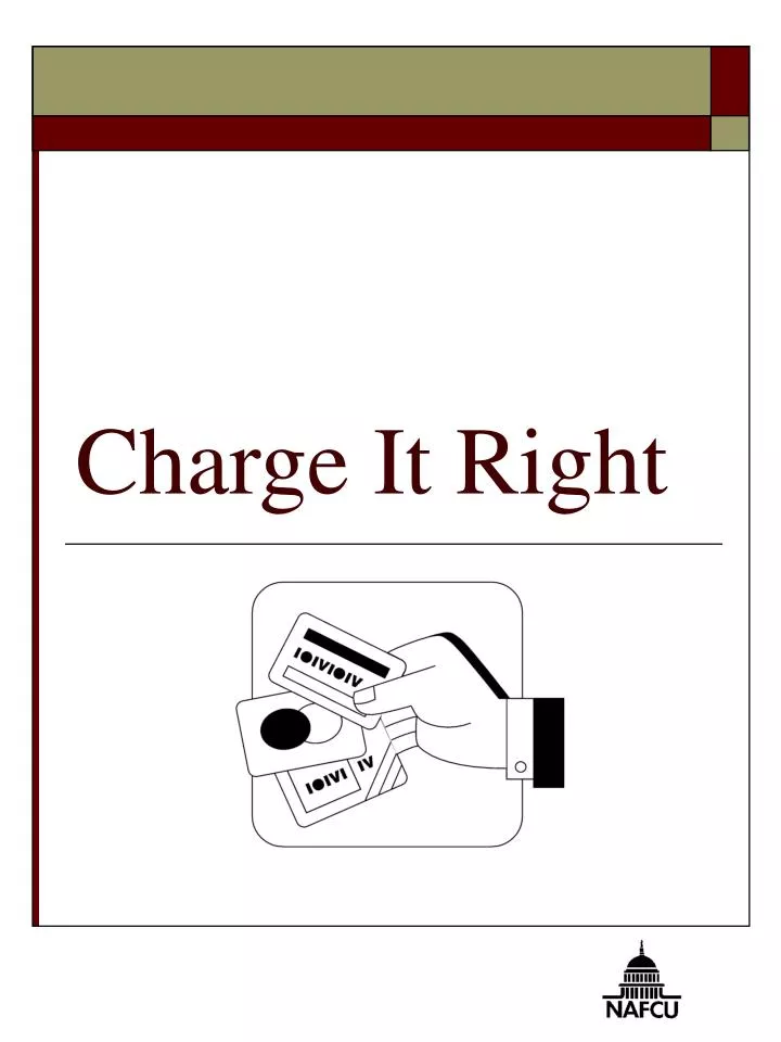charge it right