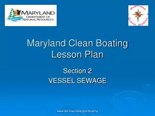 Maryland Clean Boating Lesson Plan