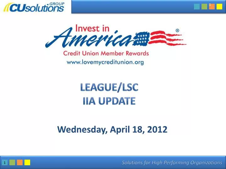 league lsc iia update