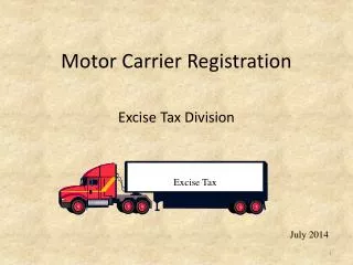 Motor Carrier Registration