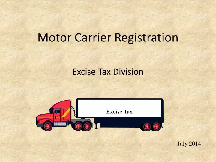 motor carrier registration