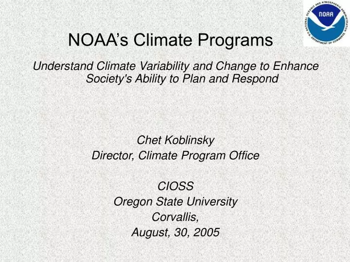 noaa s climate programs