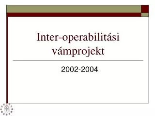 inter operabilit si v mprojekt