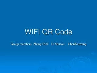 WIFI QR Code