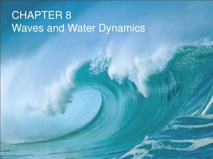 chapter 8 waves and water dynamics