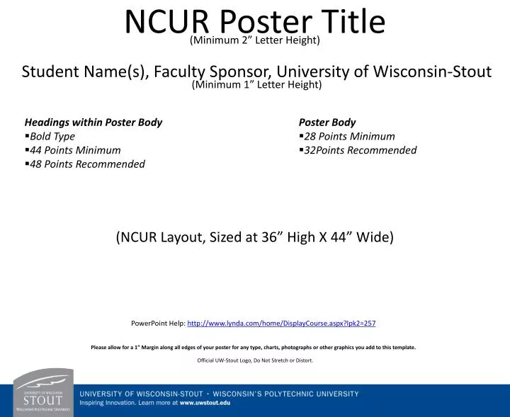 ncur poster title minimum 2 letter height