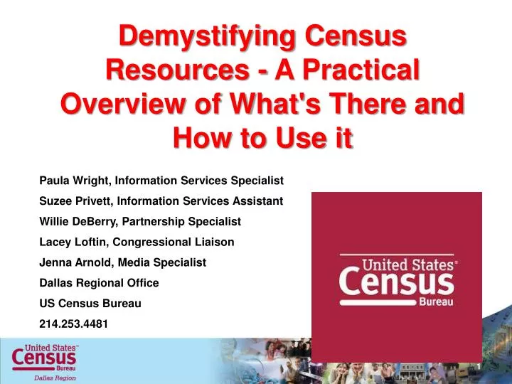demystifying census resources a practical overview of what s there and how to use it
