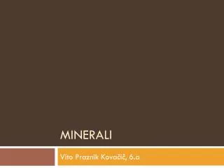 minerali