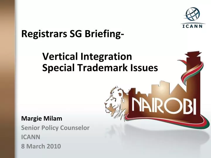registrars sg briefing vertical integration special trademark issues