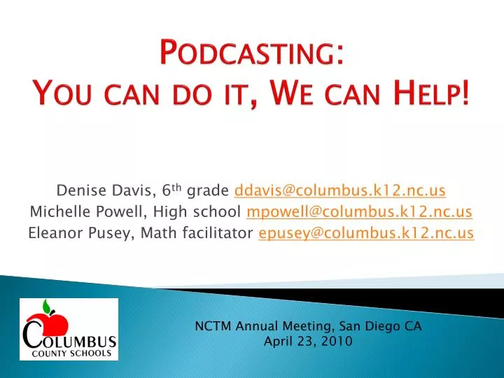 podcasting you can do it we can help