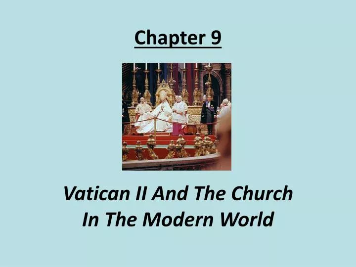 vatican ii and the church in the modern world