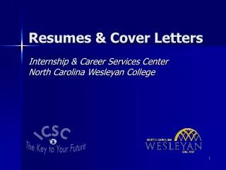 Resumes &amp; Cover Letters