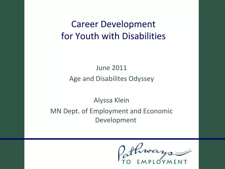 career development for youth with disabilities