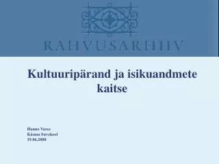 hanno vares k smu suvekool 19 06 2008