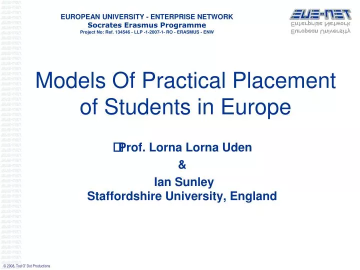 models of practical placement of students in europe