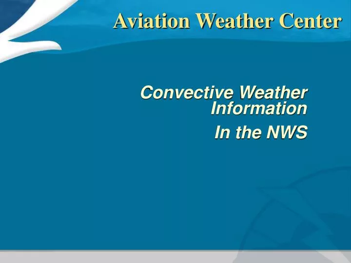 aviation weather center