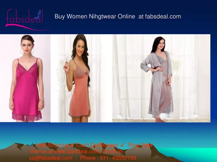 buy women nihgtwear online at fabsdeal com