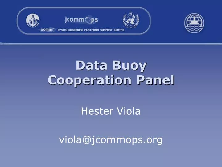data buoy cooperation panel