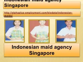 Indonesian maid agency Singapore