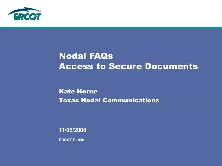 nodal faqs access to secure documents