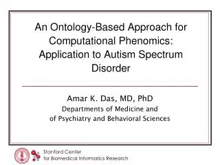 An Ontology-Based Approach for Computational Phenomics: Application to Autism Spectrum Disorder