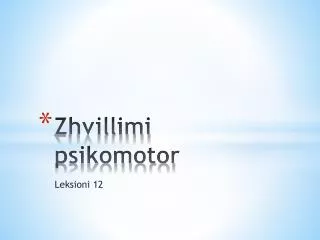 zhvillimi psikomotor