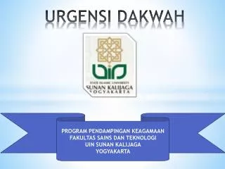 urgensi dakwah