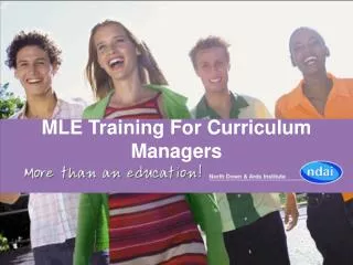 MLE Training For Curriculum Managers