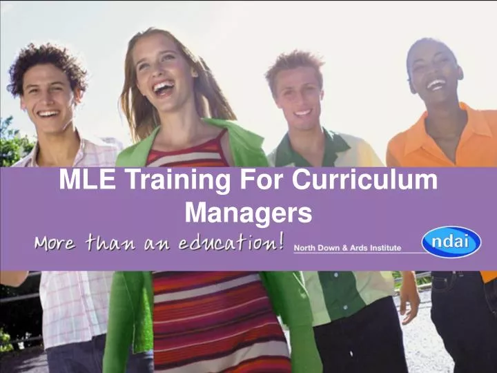 mle training for curriculum managers
